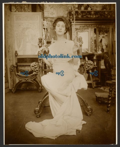 Female Model for a Decorative Panel, Paris 1899