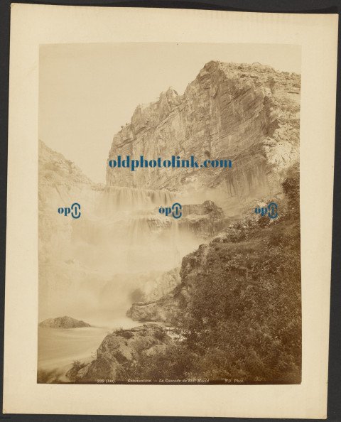 Constantine, La Cascade de Sidi M'cid 1880