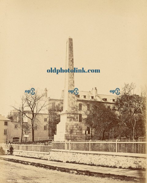 Quebec, Monument de Wolfe & de Montcalm 1860