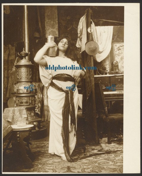 Female Model for Illustration of Emil Gebhart's 1900