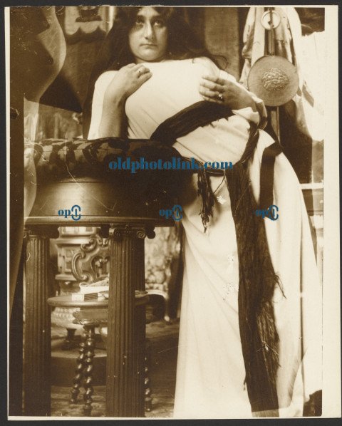 Female Model for Illustration of Emil Gebhart's 1900