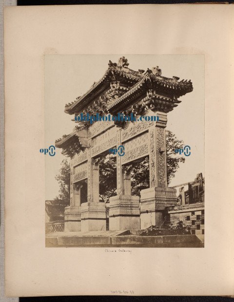 Arch in the Lama Temple, near Pekin, October, 1860