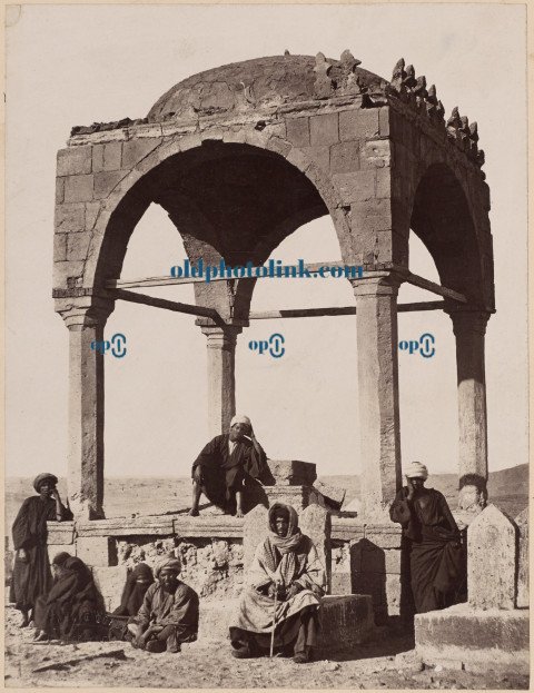 Group Portrait of Egyptians at a Ruin 1864