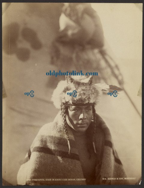 Pisquapita (Hair in Knot) Cree Indian 1887