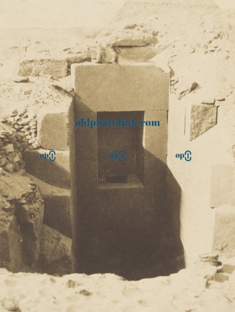 Pyramids of Giza, Works of M Mariette, Granite Gate Discovered to the Left of the Sphinx Excavations 1853