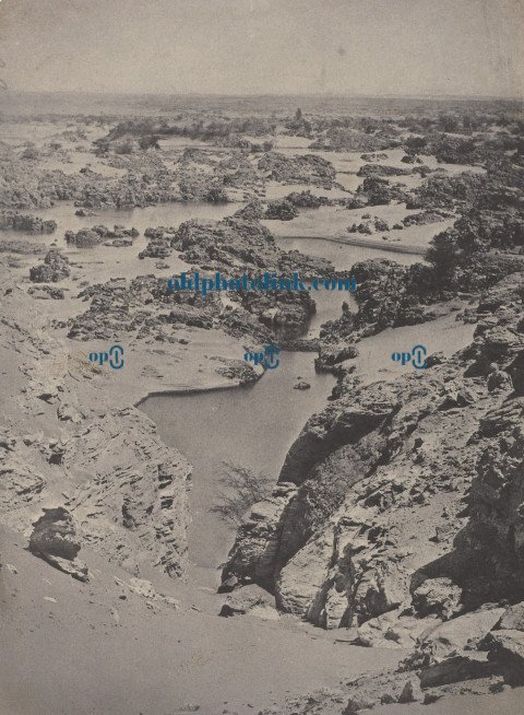 Nubia Bird's eye view of the second cataract 1850