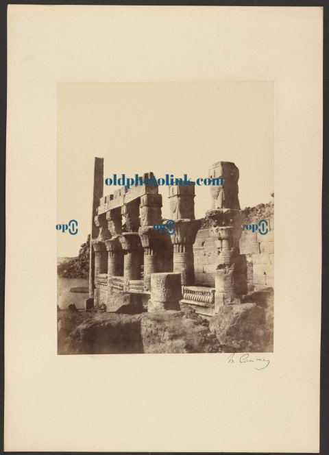 Columns of the Temple of Isis  Philae 1859