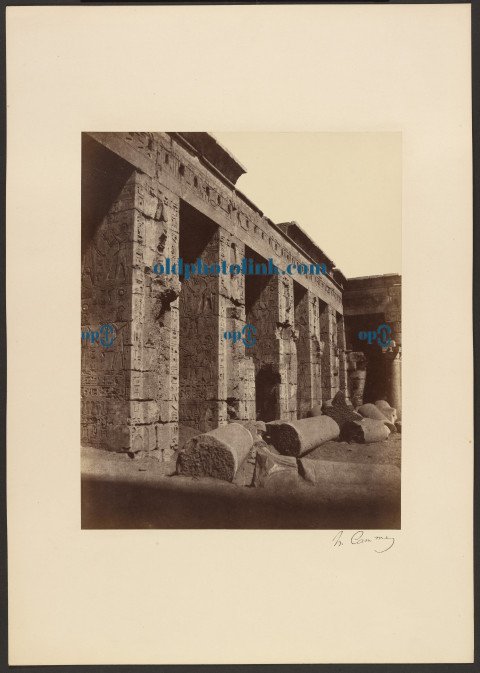 Medinet Habou, Thèbes 1860