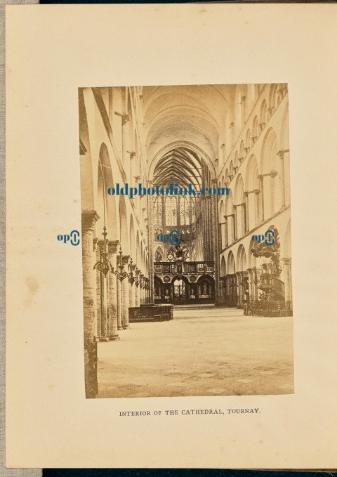 Interior of the Cathedral, Tournay 1866