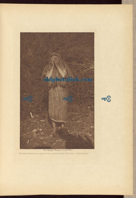 Woman Shaman Looking for Clairvoyant Visions   Clayoquot 1915