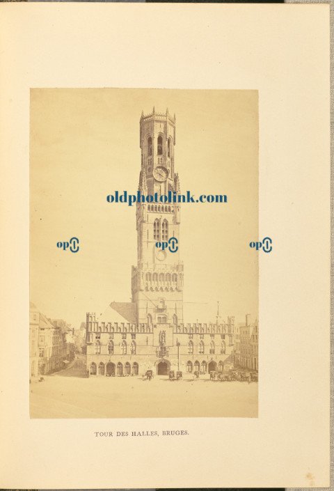 Tour de halles, Bruges 1866