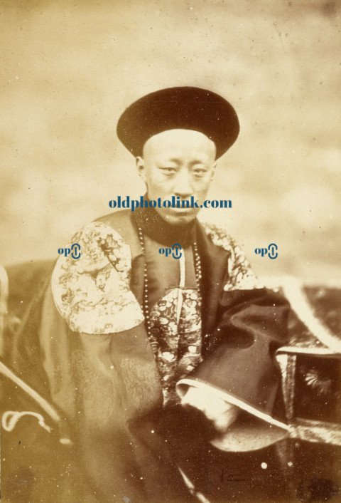 Portrait of Prince Kung, Brother of the Emperor of China, Who Signed the Treaty 1860