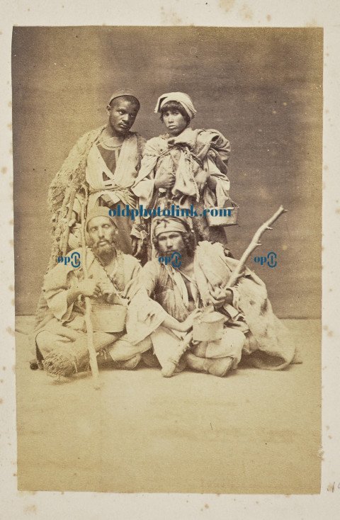 Group portrait of four peasants 1861