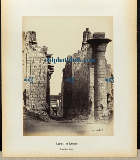 Great Court, Temple of Karnak 1860