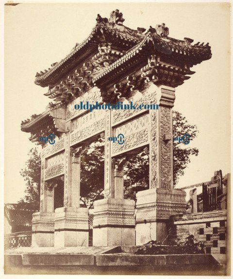 Arch in the Lama Temple, near Pekin, October, 1860