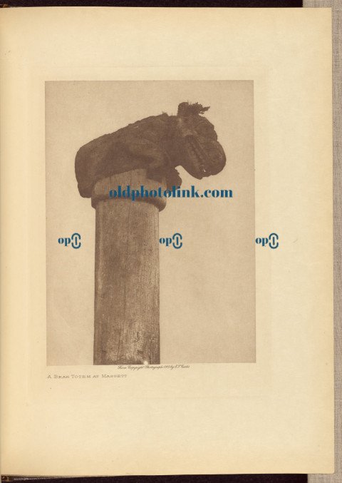 A Bear Totem at Massett 1915