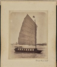 A foreigner’s houseboat, on the Huangpu River, Shanghai 1890