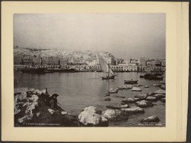 Alger  Vue generale a l'entree du port  1876