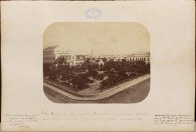 Campo das Princezas in Pernambuco showing the theater, the provincial assembly, the gymnasium and the presidential palace 1875