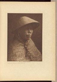 Clayoquot Woman in Cedar bark Hat 1915