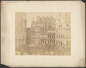 Flower market, Antwerp 1865
