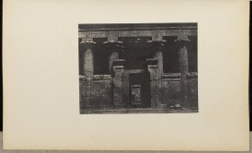 Front entrance to the Temple of Horus at Edfu 1859