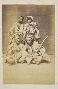 Group portrait of four peasants 1861