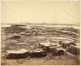 Interior of North Fort showing the Chinese Encampment 1860