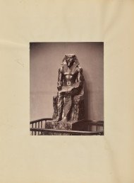 Khafre Enthroned at the Egyptian Museum, Cairo 1850
