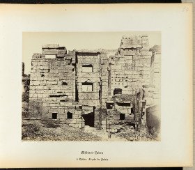 Medinet Habu, palace facade  1860