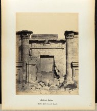 Medinet Habu, small temple door 1860